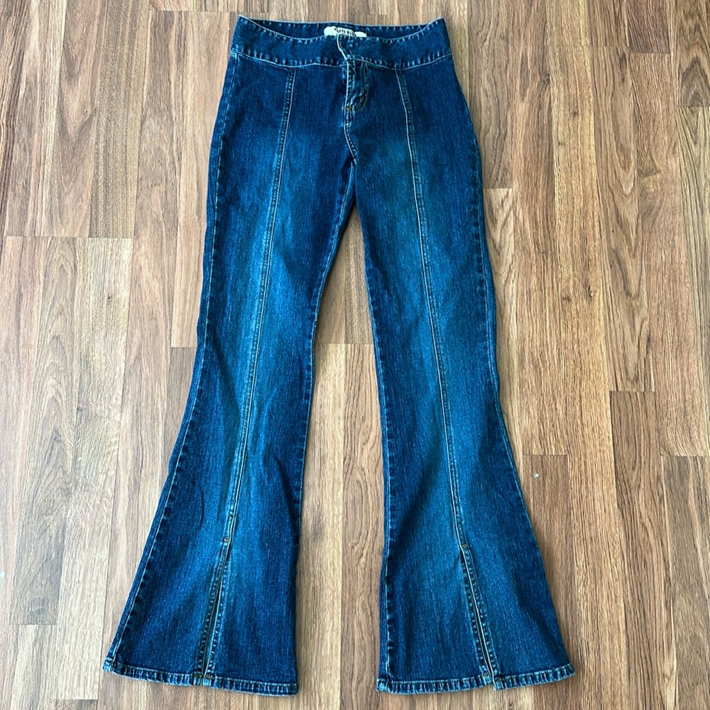 Vintage Paris Blues super low rise flares, size 5